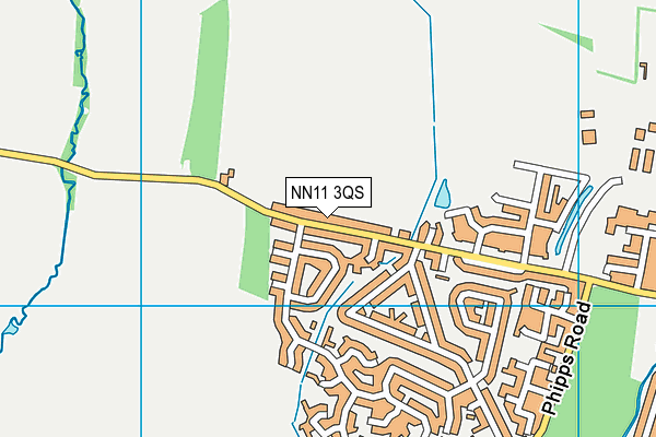 NN11 3QS map - OS VectorMap District (Ordnance Survey)