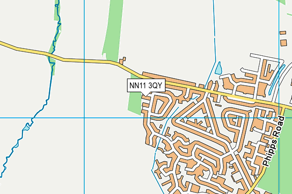 NN11 3QY map - OS VectorMap District (Ordnance Survey)