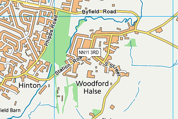 NN11 3RD map - OS VectorMap District (Ordnance Survey)