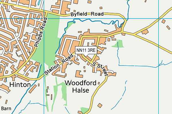 NN11 3RE map - OS VectorMap District (Ordnance Survey)