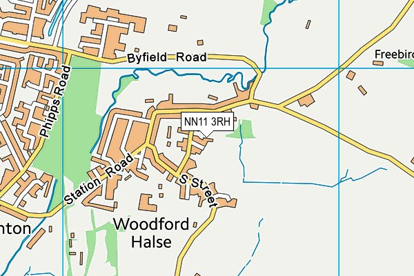 NN11 3RH map - OS VectorMap District (Ordnance Survey)