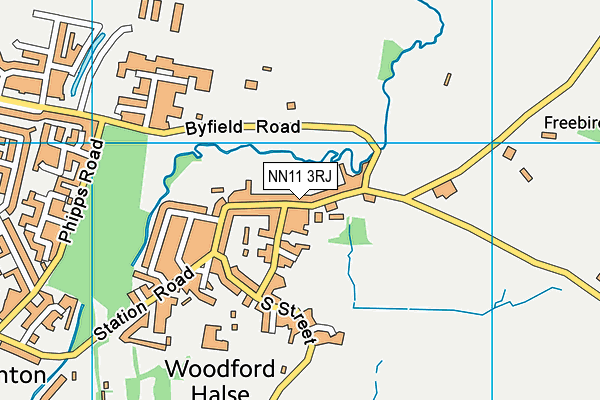 NN11 3RJ map - OS VectorMap District (Ordnance Survey)