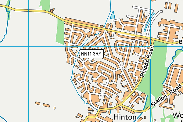 NN11 3RY map - OS VectorMap District (Ordnance Survey)