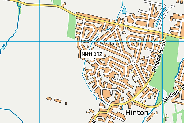 NN11 3RZ map - OS VectorMap District (Ordnance Survey)