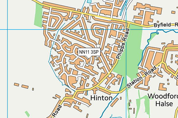 NN11 3SP map - OS VectorMap District (Ordnance Survey)