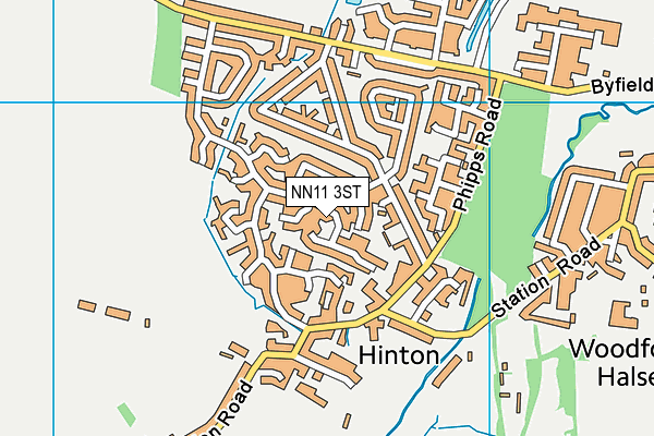 NN11 3ST map - OS VectorMap District (Ordnance Survey)