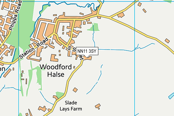 NN11 3SY map - OS VectorMap District (Ordnance Survey)