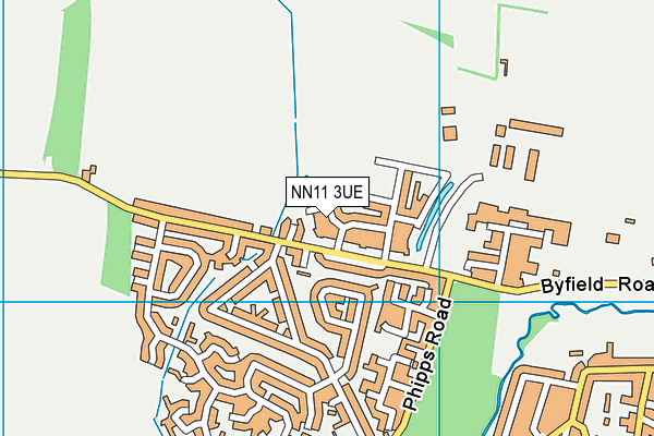 NN11 3UE map - OS VectorMap District (Ordnance Survey)
