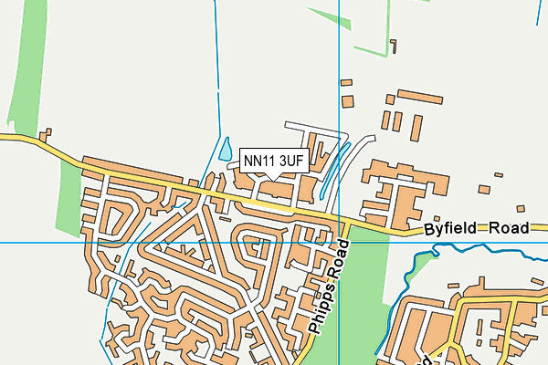 NN11 3UF map - OS VectorMap District (Ordnance Survey)