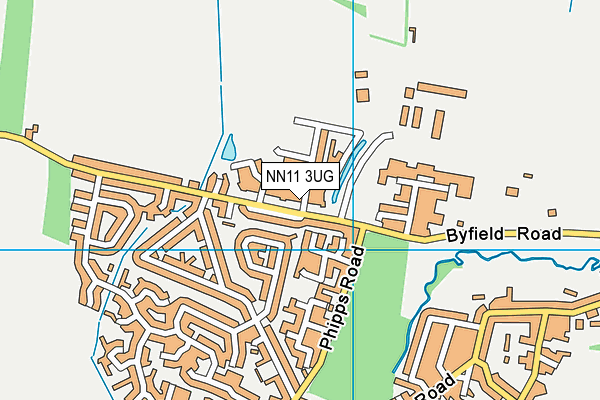 NN11 3UG map - OS VectorMap District (Ordnance Survey)