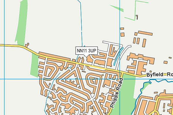 NN11 3UP map - OS VectorMap District (Ordnance Survey)