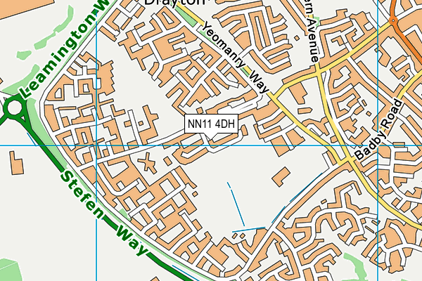 NN11 4DH map - OS VectorMap District (Ordnance Survey)