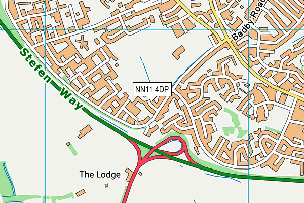 NN11 4DP map - OS VectorMap District (Ordnance Survey)