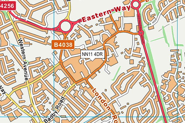 NN11 4DR map - OS VectorMap District (Ordnance Survey)
