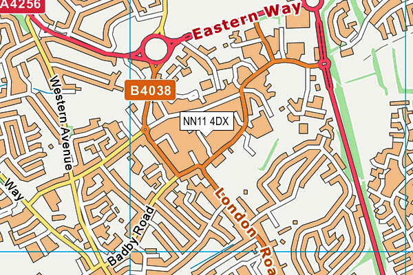 NN11 4DX map - OS VectorMap District (Ordnance Survey)