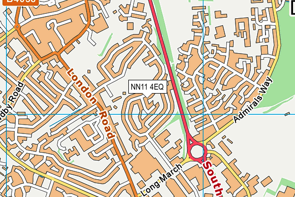 NN11 4EQ map - OS VectorMap District (Ordnance Survey)