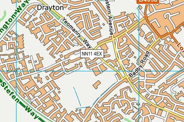 NN11 4EX map - OS VectorMap District (Ordnance Survey)
