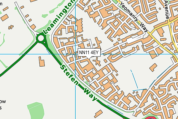 NN11 4EY map - OS VectorMap District (Ordnance Survey)