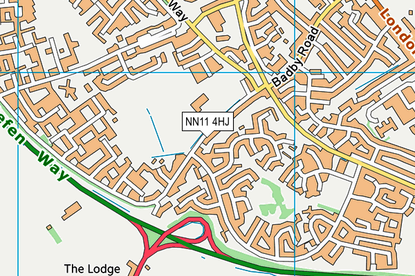Northampton College (Daventry Campus) map (NN11 4HJ) - OS VectorMap District (Ordnance Survey)