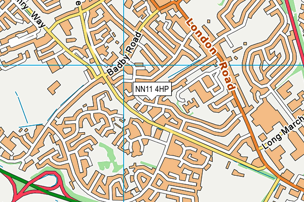NN11 4HP map - OS VectorMap District (Ordnance Survey)