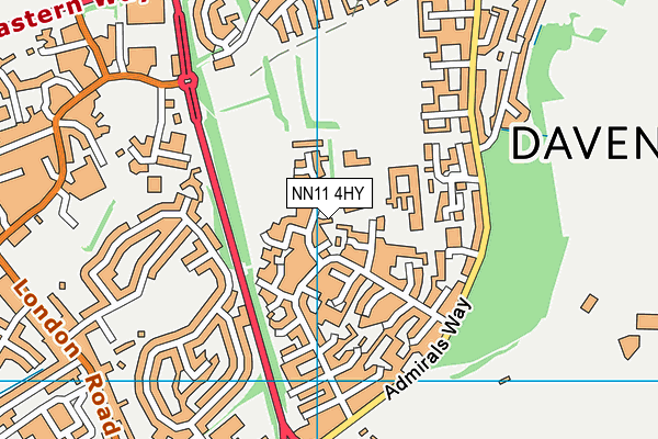 NN11 4HY map - OS VectorMap District (Ordnance Survey)