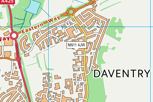 NN11 4JW map - OS VectorMap District (Ordnance Survey)