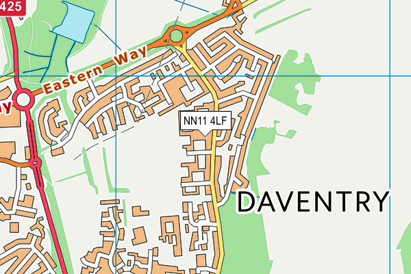 NN11 4LF map - OS VectorMap District (Ordnance Survey)