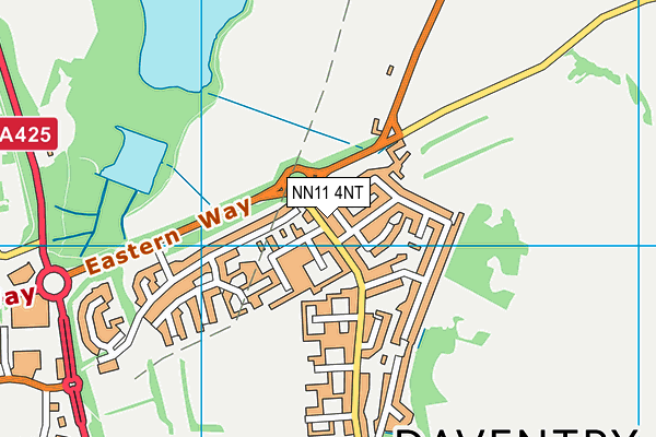NN11 4NT map - OS VectorMap District (Ordnance Survey)