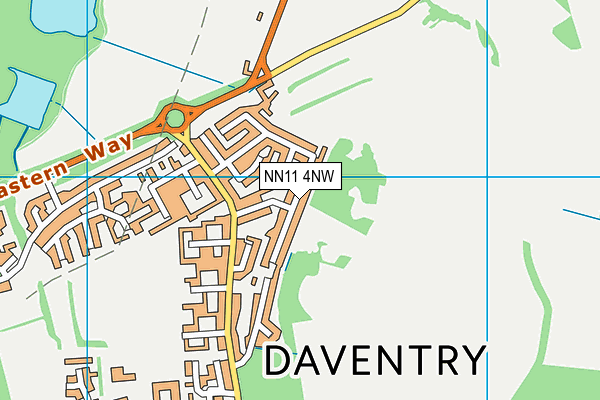 NN11 4NW map - OS VectorMap District (Ordnance Survey)