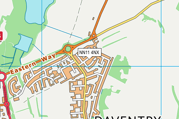 NN11 4NX map - OS VectorMap District (Ordnance Survey)