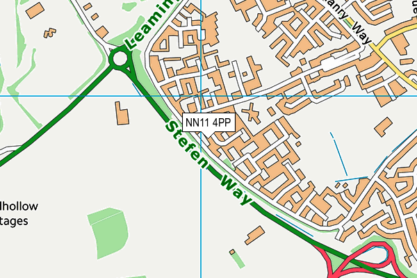 NN11 4PP map - OS VectorMap District (Ordnance Survey)