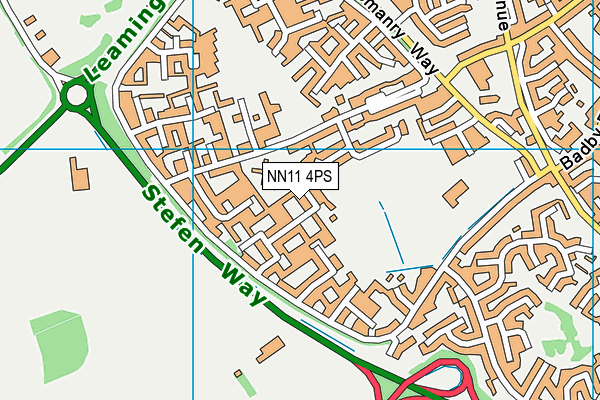 NN11 4PS map - OS VectorMap District (Ordnance Survey)