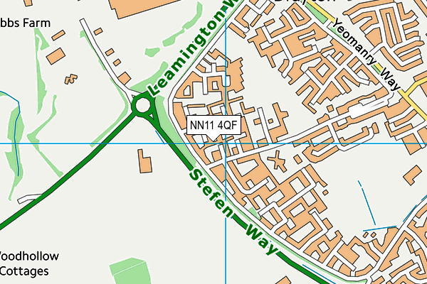 NN11 4QF map - OS VectorMap District (Ordnance Survey)