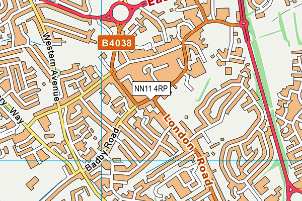 NN11 4RP map - OS VectorMap District (Ordnance Survey)