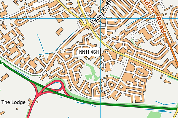 NN11 4SH map - OS VectorMap District (Ordnance Survey)