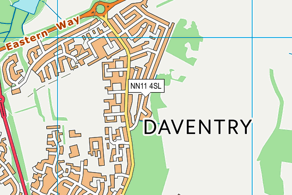 NN11 4SL map - OS VectorMap District (Ordnance Survey)