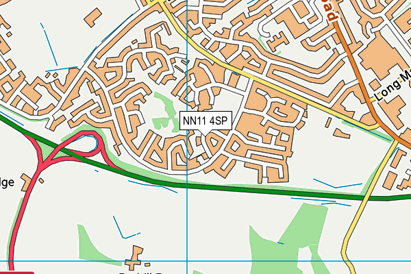 NN11 4SP map - OS VectorMap District (Ordnance Survey)