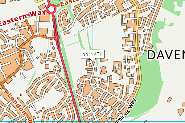 NN11 4TH map - OS VectorMap District (Ordnance Survey)