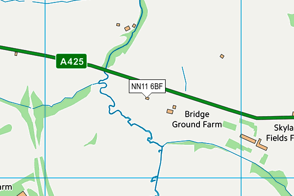 NN11 6BF map - OS VectorMap District (Ordnance Survey)