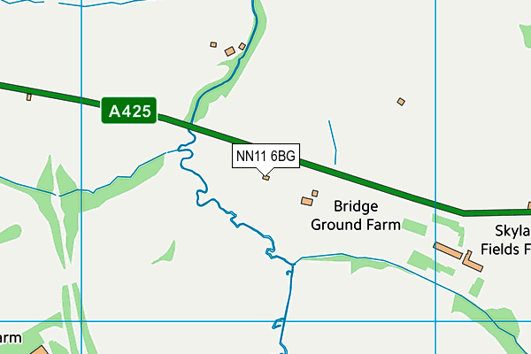 NN11 6BG map - OS VectorMap District (Ordnance Survey)