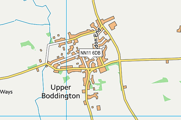 NN11 6DB map - OS VectorMap District (Ordnance Survey)