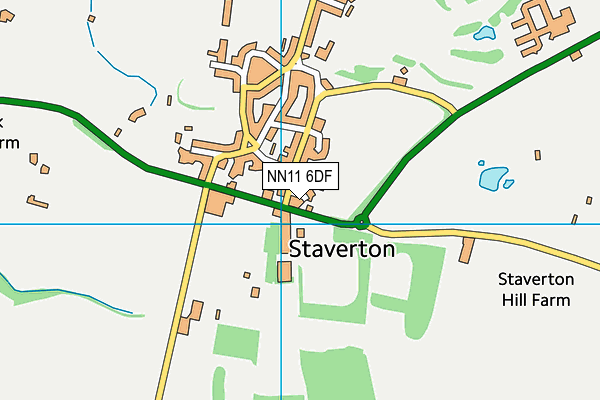 NN11 6DF map - OS VectorMap District (Ordnance Survey)