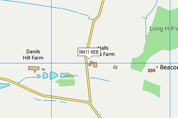 NN11 6EB map - OS VectorMap District (Ordnance Survey)