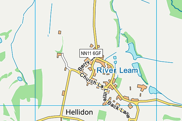 NN11 6GF map - OS VectorMap District (Ordnance Survey)