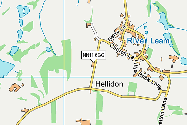 Hellidon Lakes Golf And Spa Hotel map (NN11 6GG) - OS VectorMap District (Ordnance Survey)