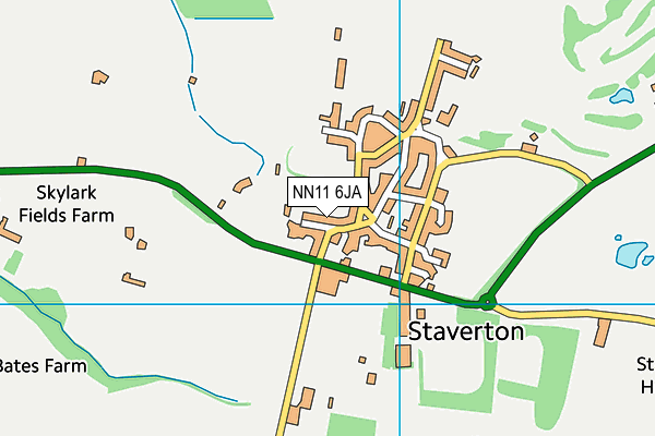 NN11 6JA map - OS VectorMap District (Ordnance Survey)