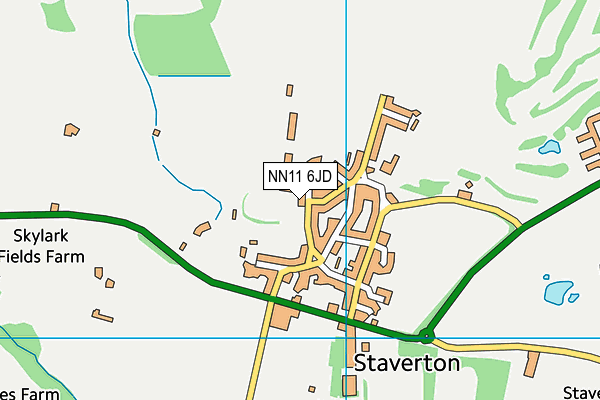 NN11 6JD map - OS VectorMap District (Ordnance Survey)