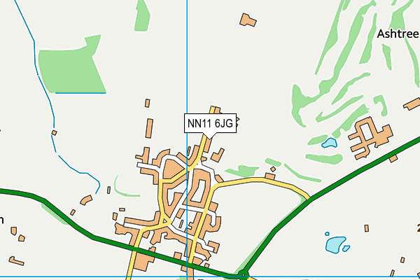 NN11 6JG map - OS VectorMap District (Ordnance Survey)