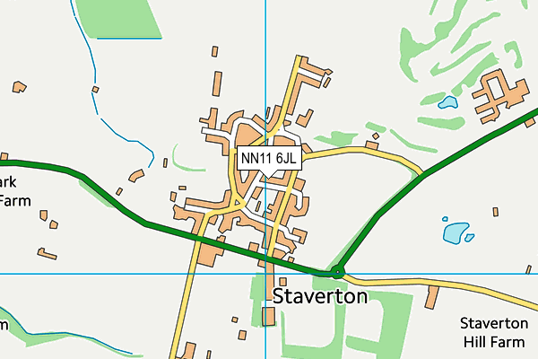 NN11 6JL map - OS VectorMap District (Ordnance Survey)