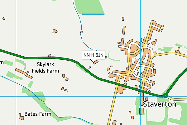 NN11 6JN map - OS VectorMap District (Ordnance Survey)